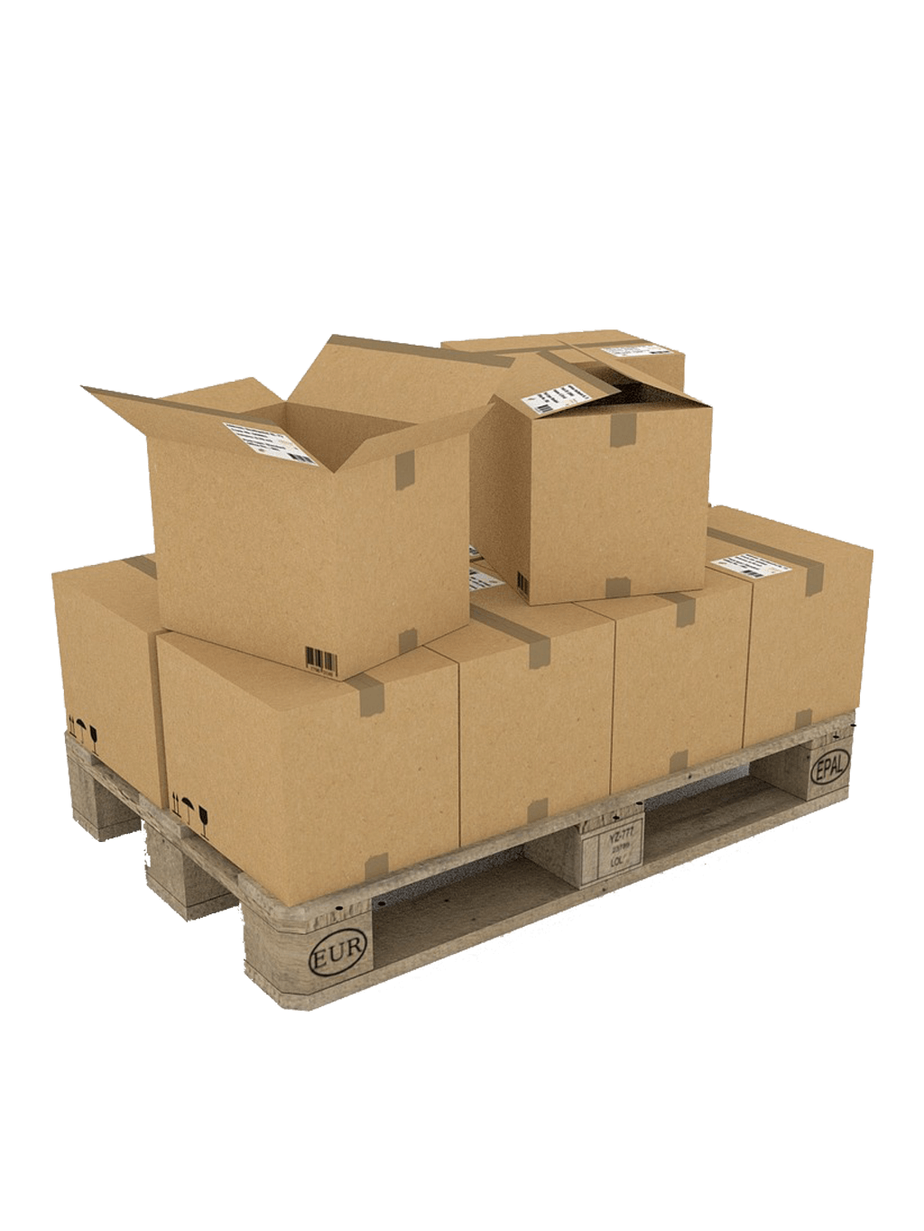 Photo: Services Logistics, pallets and boxes