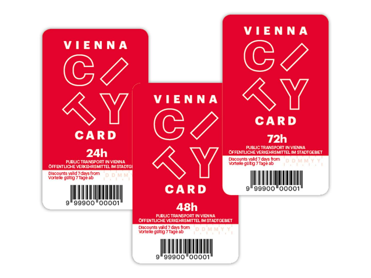 Grafik: rote Tickets fuer oeffentliche Verkehrsmittel in Wien